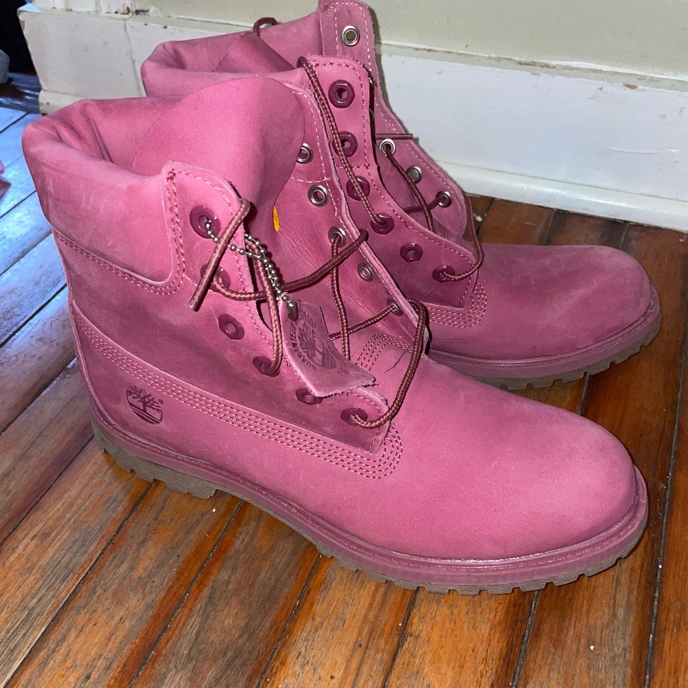 Pink Timberland Boots